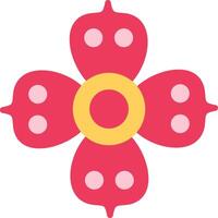 Rafflesia Flat Illustration Design vector