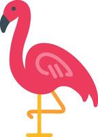 Flamingo Flat Illustration Design vector