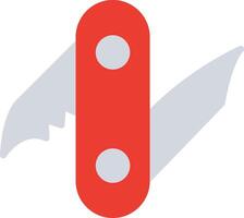 Swiss Army Knife Flat Illustration Design vector