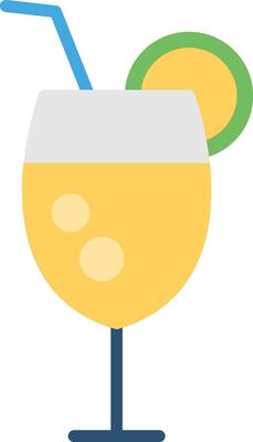 Cocktail Flat Illustration Design