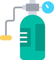 Oxygen Tank Flat Illustration Design vector