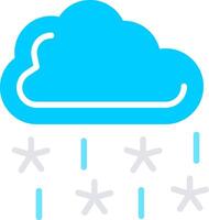 Sleet Flat Icon Design vector