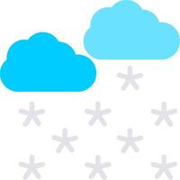 Snowy Flat Icon Design vector