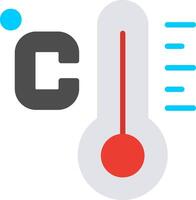 Celsius Flat Icon Design vector