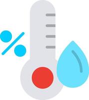 Humidity Flat Icon Design vector