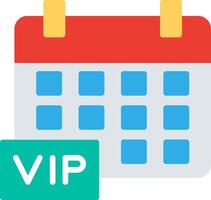 Vip Event Flat Icon Design vector