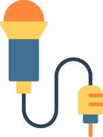 Lavalier Flat Icon Design vector