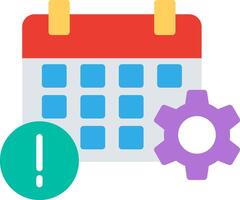 Event Information Flat Icon Design vector