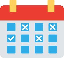 Calendar Event Flat Icon Design vector