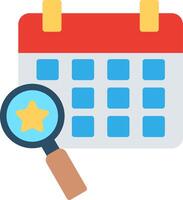 Event Analytics Flat Icon Design vector