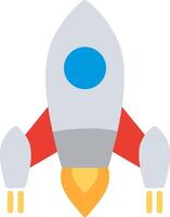 Launching Flat Icon Design vector