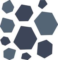 Rocks Flat Icon Design vector