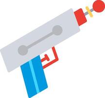 Laser Gun Flat Icon Design vector