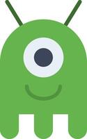 Extraterrestrial Flat Icon Design vector