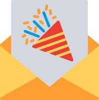 New Year Card Flat Icon Design vector