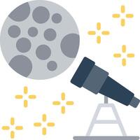 Astronomy Flat Icon Design vector