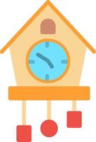 Cuckoo Clock Flat Icon Design vector