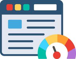 Website speed Flat Illustration Design vector