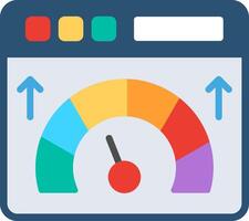 Web Speed Flat Illustration Design vector