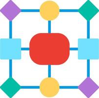 Data model Flat Illustration Design vector
