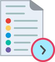 Bullet list Flat Illustration Design vector