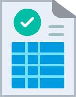 Frequency table Flat Illustration Design vector