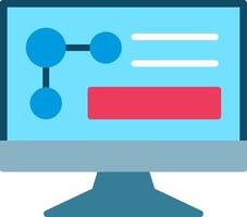Online Two Color science Flat Icon Design vector