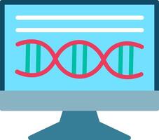 Dna structure Flat Icon Design vector