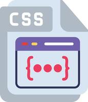 CSS Flat Illustration Design vector
