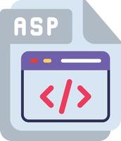 ASP Flat Illustration Design vector