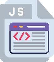 JS Flat Illustration Design vector