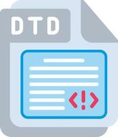 DTD Flat Illustration Design vector