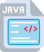 JAVA Flat Illustration Design vector