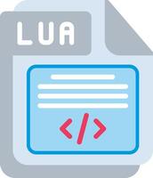 LUA Flat Illustration Design vector