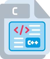 C Flat Illustration Design vector