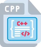 CPP Flat Illustration Design vector