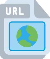 URL Flat Illustration Design vector