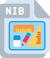 NIB Flat Illustration Design vector