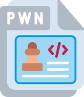PWN Flat Illustration Design vector