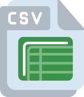 CSV Flat Illustration Design vector