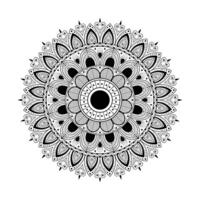 Geometric Mandala Pattern Design in Line Art. vector