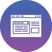 Browser Pop Up Illustration Icon vector