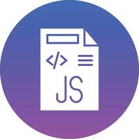 Javascript File Illustration Icon vector