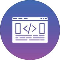 Website Coding Illustration Icon vector