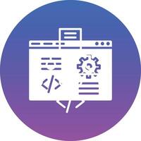 Web Development Illustration Icon vector