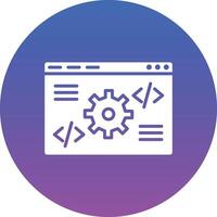 Code Settings Illustration Icon vector