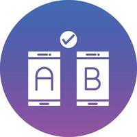 AB Testing Illustration Icon vector