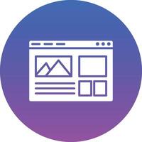 Web Layout Illustration Icon vector