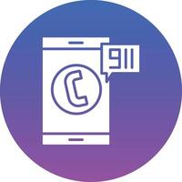 Call 911 Illustration Icon vector