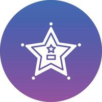 Sheriff Badge Illustration Icon vector